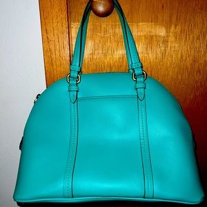 Coach purse. Green leather.